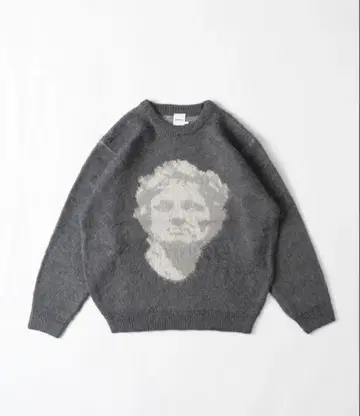 WISHFOREVER 그레이 스웨터