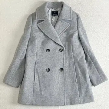 23구 체스터 코트 빅 사이즈 46 그레이 울 익명 배송