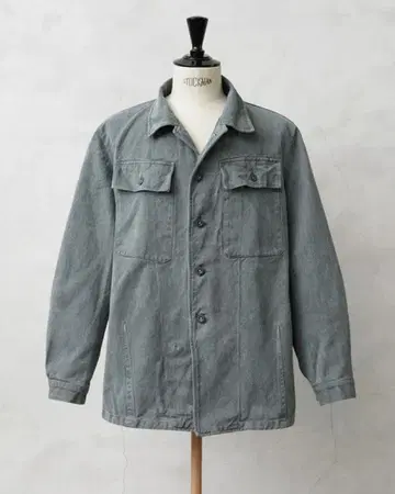 WAIPER.inc 스위스군 리메이크 데님 자켓 에포렛 없음