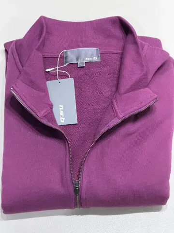 nsb 니콜 하프 지퍼 로고 스탠드 맨투맨 풀오버