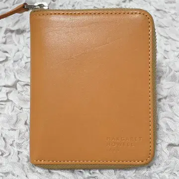 MARGARET HOWELL idea 내추럴 탄닌 세로형 접이식 지갑