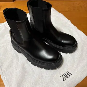 미사용품 ZARA 자라 남성용 부츠 신발 블랙 26.5 41