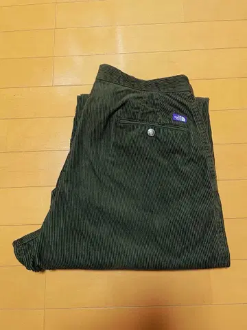 PURPLE LABEL 코듀로이 와이드 테이퍼드 팬츠