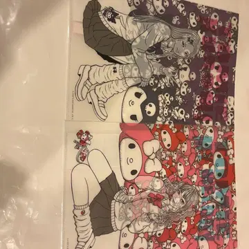 갸루 토미에 마이멜로디 쿠로미 클리어 파일 2장 세트 이토 준지 산리오