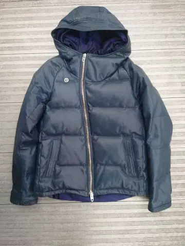 그랑트 네이비 가죽 다운 자켓 사이즈 M