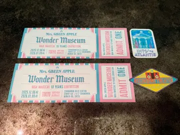 Mrs. GREEN APPLE Wonder Museum 입장권 스티커