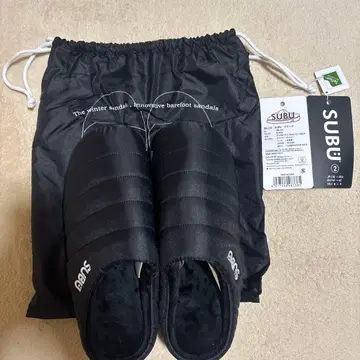 SUBU 슬립온 블랙 사이즈 2