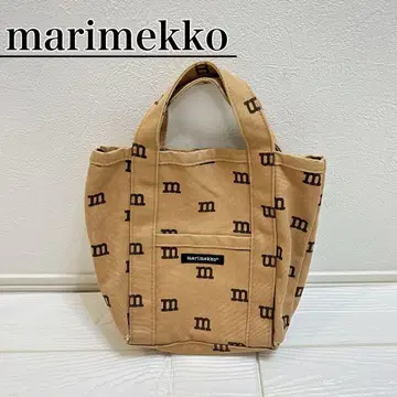 marimekko 로고 프린트 토트백 베이지 로고 매니아 북유럽