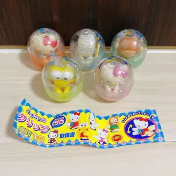 산리오 캐릭터 마스코트 클립 전 5종 세트