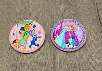 주토피아 & 겨울왕국 자수 배지 세트