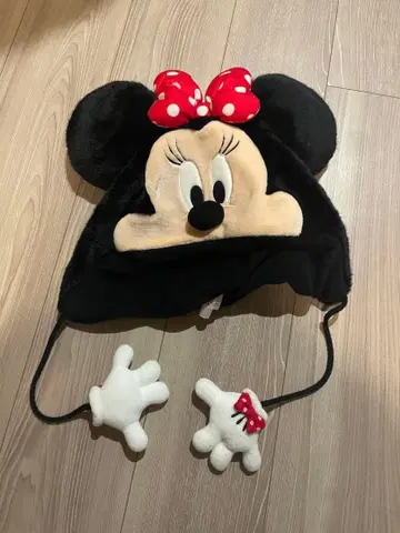 미니 마우스 플리스 모자