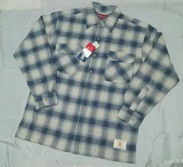 Bear USA SPORT 체크 무늬 플란넬 셔츠 M 사이즈