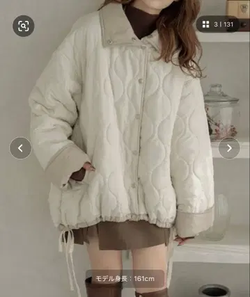 Ambre Neige 리버서블 퀼팅 자켓