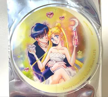 세일러문 카페 아크릴 코스터 옐로우 컬러