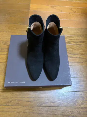 PELLICO 펠리코 숏부츠 스웨이드 블랙 35.5