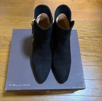 PELLICO 펠리코 숏부츠 스웨이드 블랙 35.5