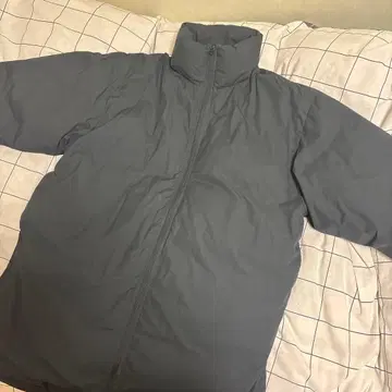 블랙 다운 자켓 풀 집업