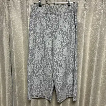로즈버드 레이스 와이드 팬츠 그레이