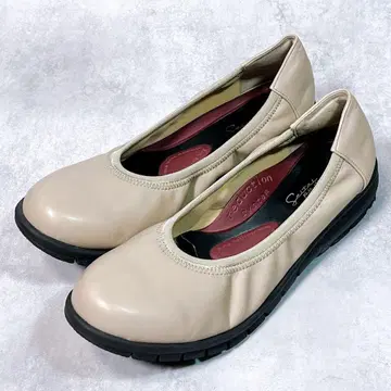 [라쿠나] 전체 셔링 발레 (24.5) 플랫슈즈 가죽