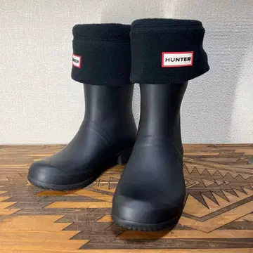 HANTER 레인부츠 숏 플리스 삭스 포함 US7 무료배송