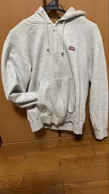 CHUMS x 라쿠텐 이글스 집업 후드티 그레이