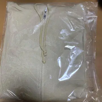 Johnny's Village 베이지 집업 후드티