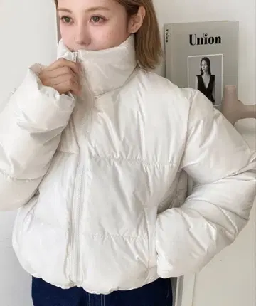 moment+ 파이버 다운 메탈릭 숏 다운 화이트 ZOZOTOWN