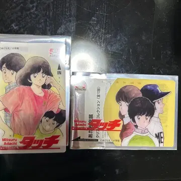 아다치 미츠루 카드 아다치 미츠루전 55주년 클리어 카드 터치 2종