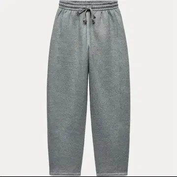 ZARA 샤이니 플러시 저지 원단 팬츠 라메 반짝반짝 그레이 속기모