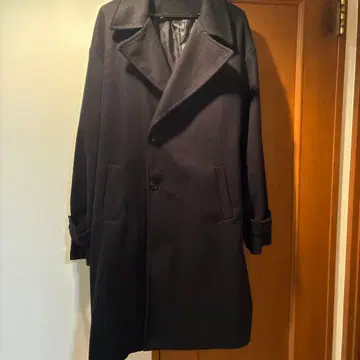 새상품급 남성용 블랙 롱 코트