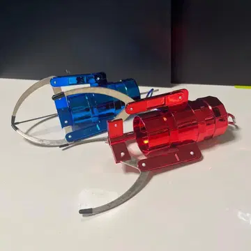 로켓형 크레인 파랑 빨간색 2세트