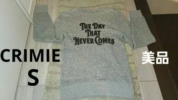 새상품급 CRIME 클라이미 맨투맨 트레이닝복 S 그레이