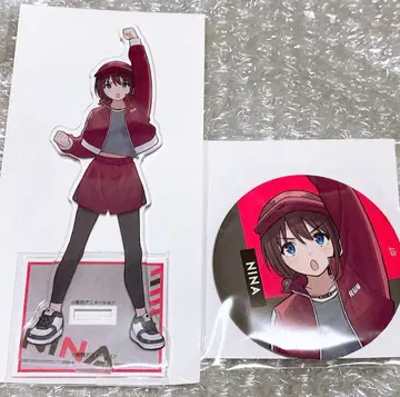 걸즈 밴드 크라이 복권 메이트 이세리 니나 아크릴 스탠드 캔뱃지 가루쿠라