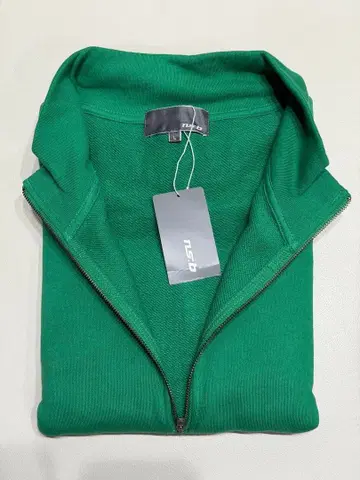 ns.b 니콜 하프 지퍼 로고 스탠드 맨투맨 풀오버