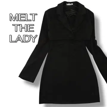 melt the lady body jersey 상하의 세트 블랙