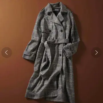 체크 트렌치코트