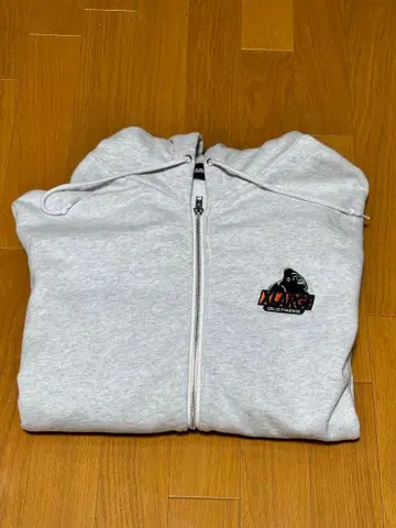 XLARGE 그레이 풀 집업 후드티