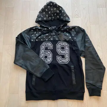 Victorious Paisley PU 레더 후드티 US 사이즈 M