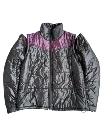 detachable shiny down jacket