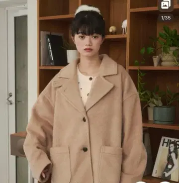 가격 인하! remoon 여성용 샤기 코트