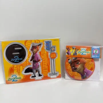 주토피아 해피 복권 닉 캔 거울 아크릴 스탠드 프롭스