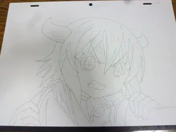 애니메이션 셀화 A4 사이즈 화난 캐릭터