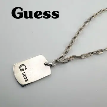 Guess / 게스 도그태그 목걸이 실버925