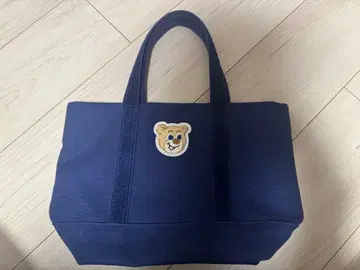 LOVELORY 올드 테디 토트 네이비 L 사이즈