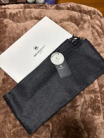 METROCITY 캐시미어 머플러 다크 그레이