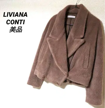 LIVIANA CONTI 퍼 자켓 새상품급 숏 자켓 모헤어