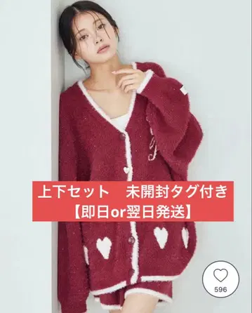 젤라또피케 라메 페더 가디건 & 라메 페더 숏팬츠