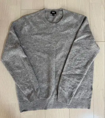 유니클로 캐시미어 스웨터 그레이 남성용 L 사이즈