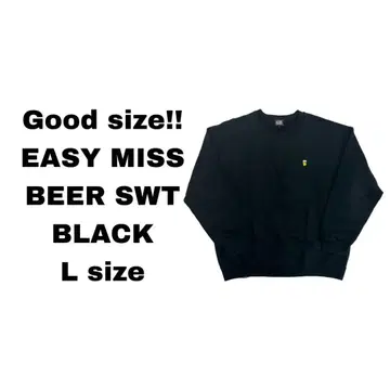 EASY MISS 이지 미스 비어 트레이닝복 스케이트보드 블랙 L
