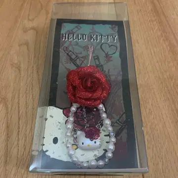 헬로키티 빨간 장미 스트랩